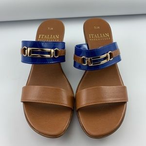 Blue Sandals From Italian Shoemakers